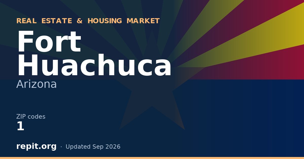 Fort Huachuca, AZ real estate and housing market — 1 ZIP code