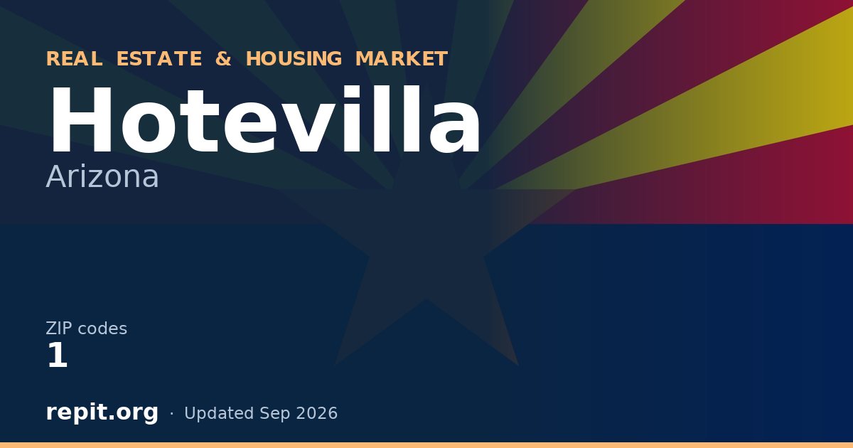 Hotevilla, AZ real estate and housing market — 1 ZIP code