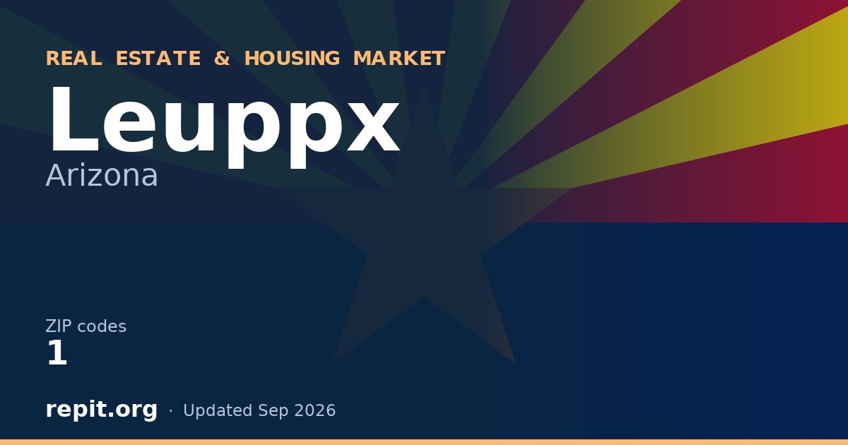 Leuppx, AZ real estate and housing market — 1 ZIP code