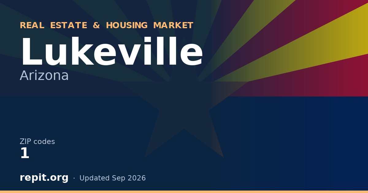 Lukeville, AZ real estate and housing market — 1 ZIP code