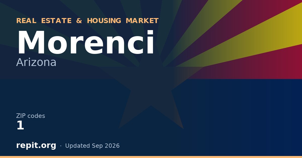 Morenci, AZ real estate and housing market — 1 ZIP code