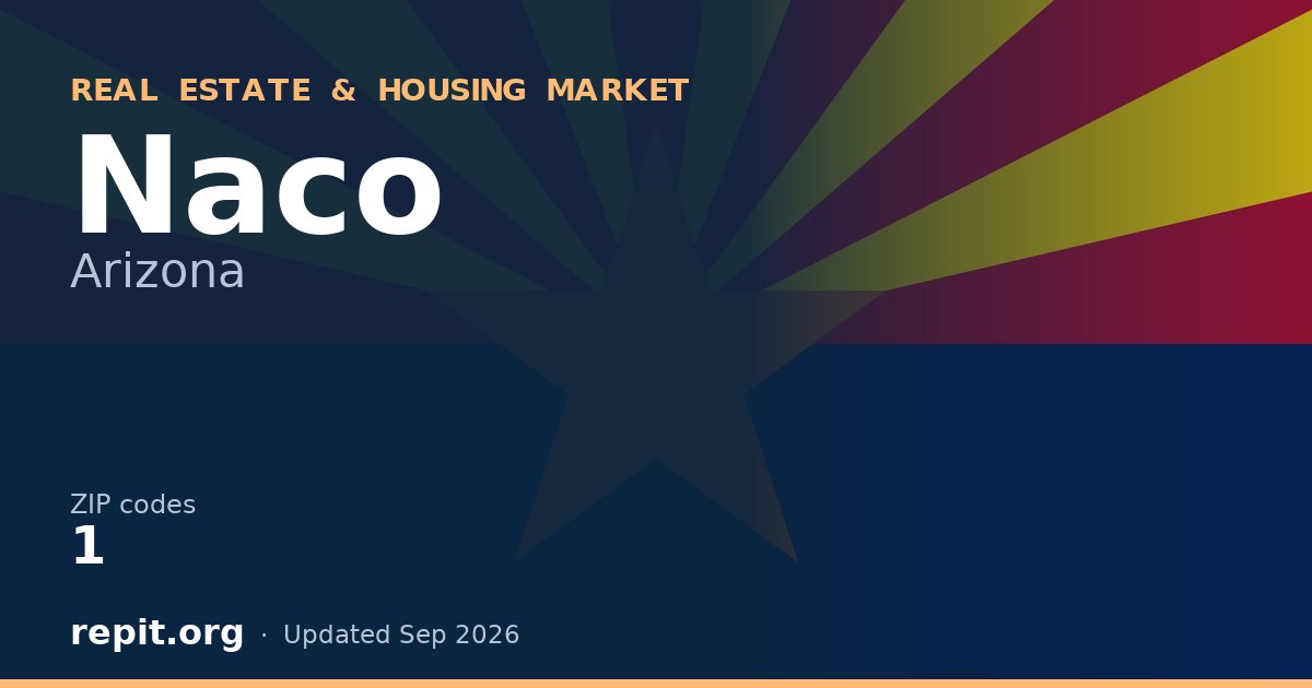 Naco, AZ real estate and housing market — 1 ZIP code