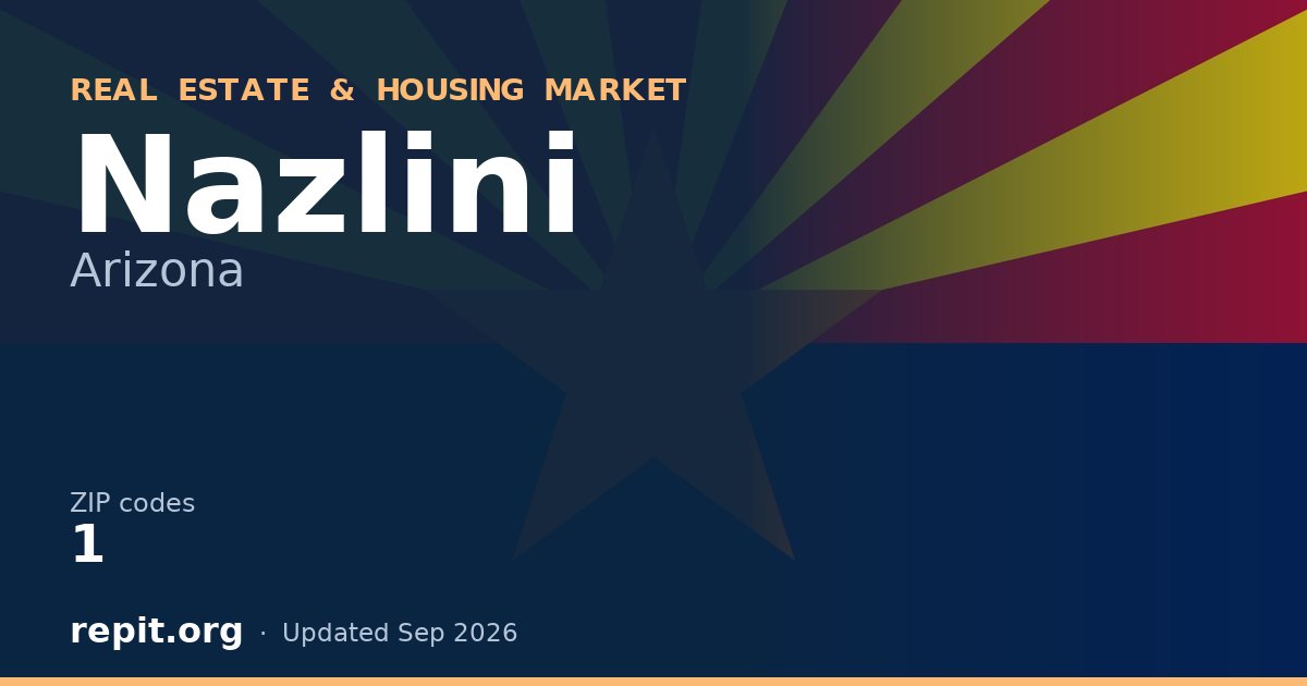 Nazlini, AZ real estate and housing market — 1 ZIP code