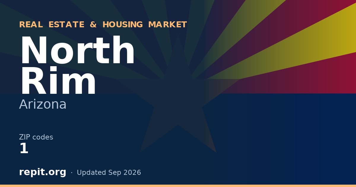 North Rim, AZ real estate and housing market — 1 ZIP code