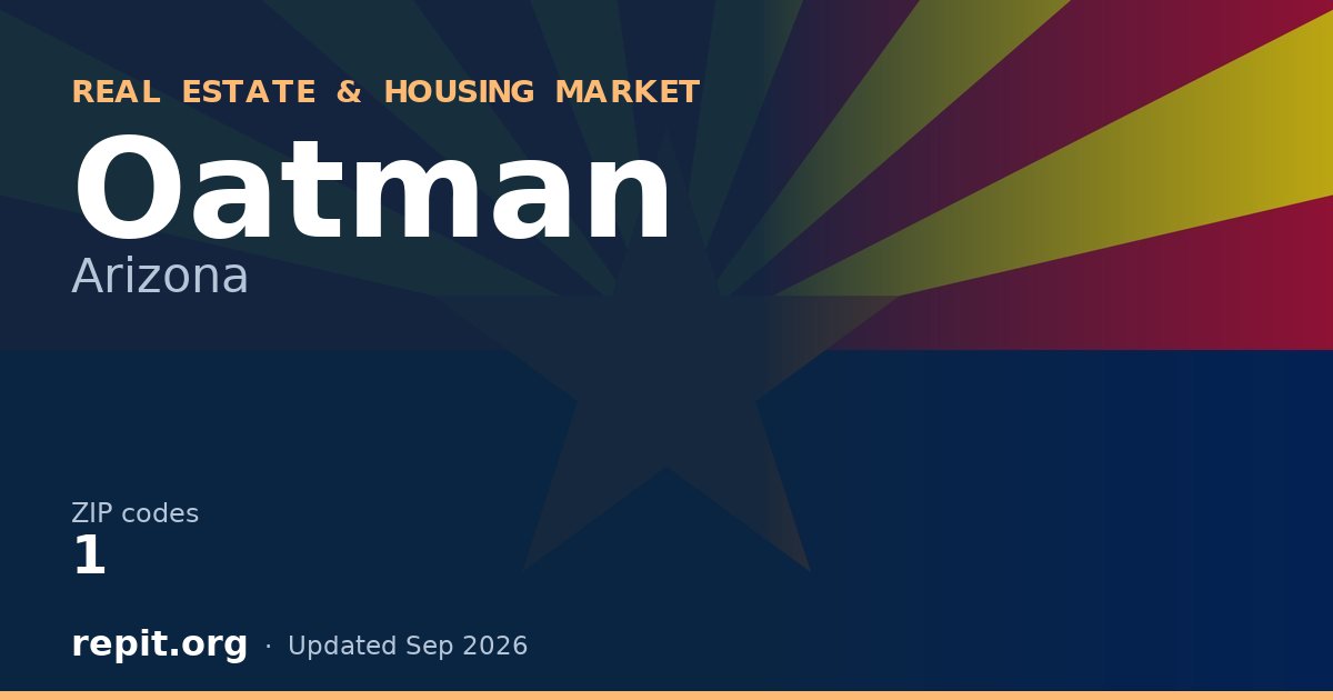 Oatman, AZ real estate and housing market — 1 ZIP code