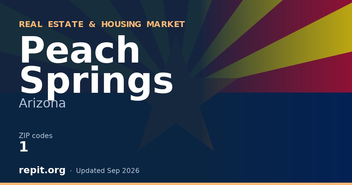 Peach Springs, AZ real estate and housing market — 1 ZIP code