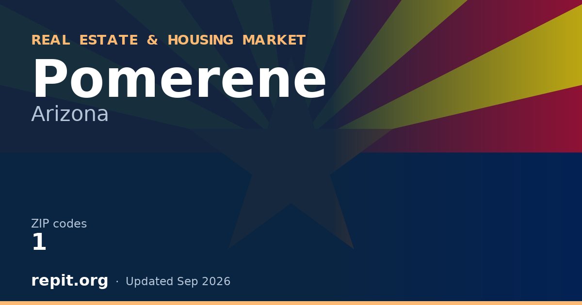 Pomerene, AZ real estate and housing market — 1 ZIP code