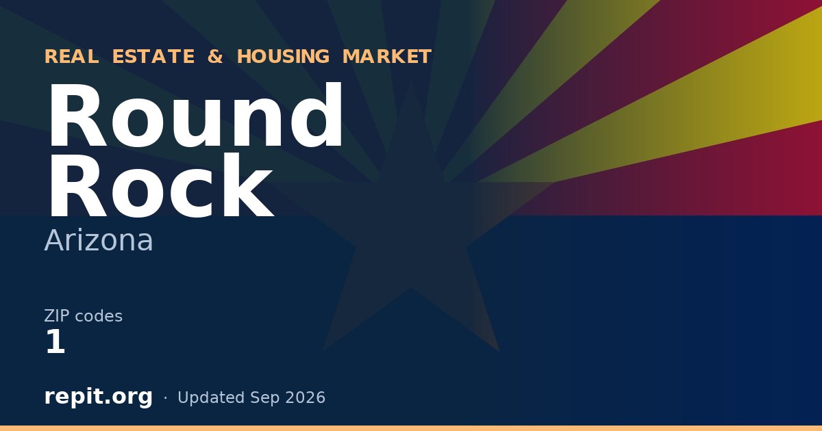 Round Rock, AZ real estate and housing market — 1 ZIP code