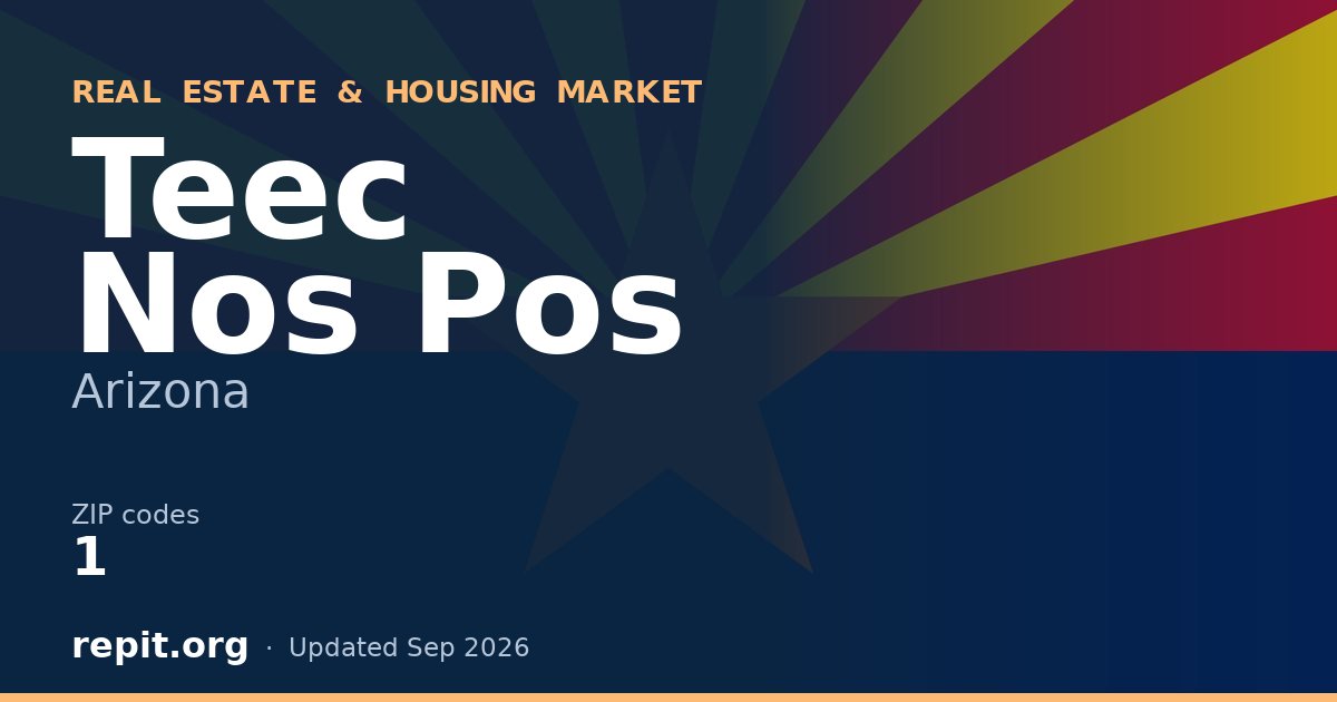 Teec Nos Pos, AZ real estate and housing market — 1 ZIP code