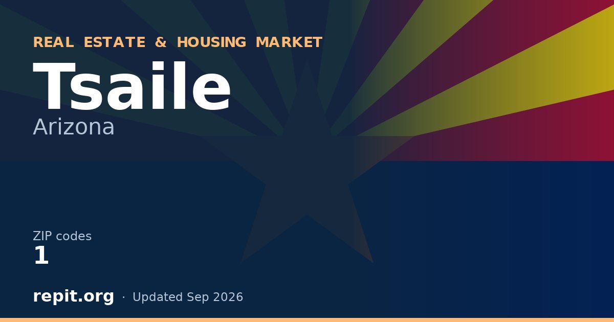 Tsaile, AZ real estate and housing market — 1 ZIP code