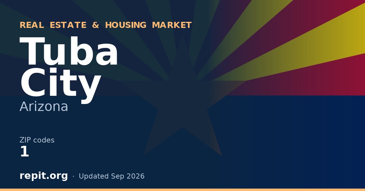 Tuba City, AZ real estate and housing market — 1 ZIP code