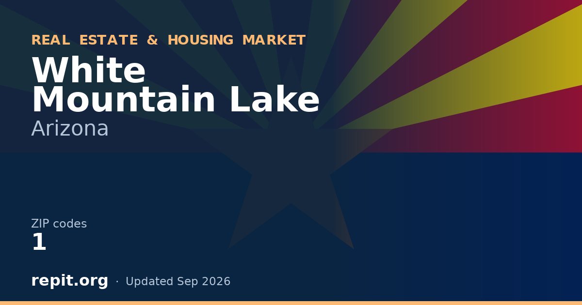 White Mountain Lake, AZ real estate and housing market — 1 ZIP code