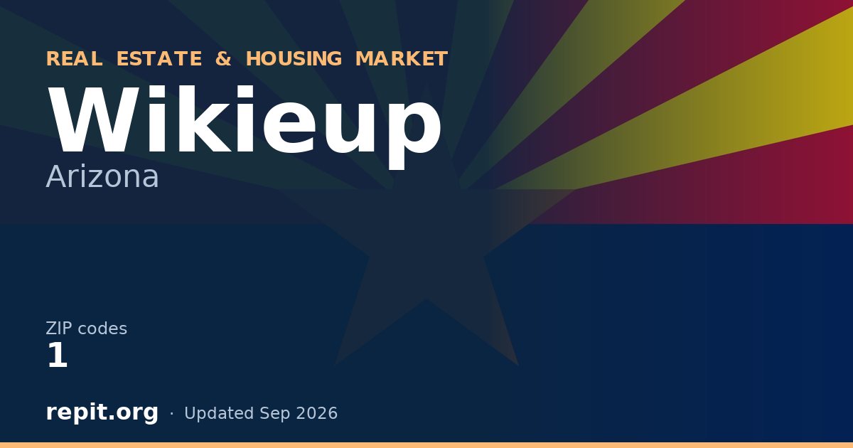 Wikieup, AZ real estate and housing market — 1 ZIP code