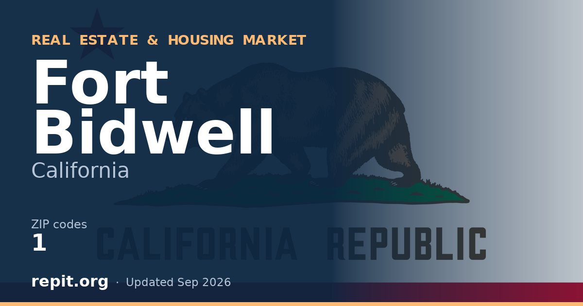Fort Bidwell, CA real estate and housing market — 1 ZIP code