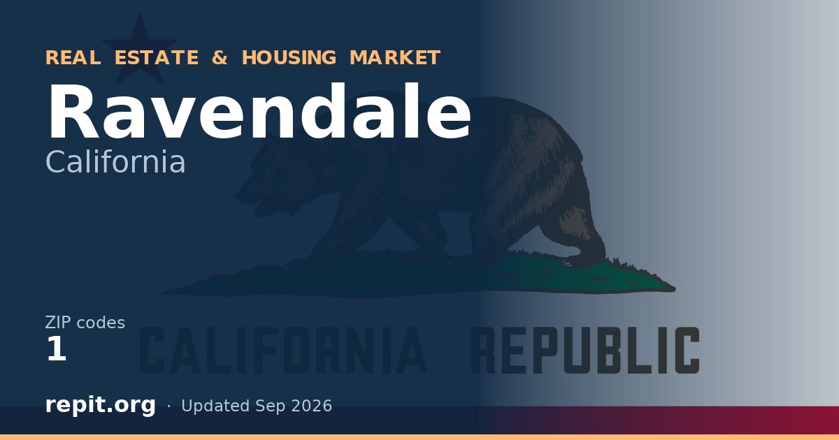 Ravendale, CA real estate and housing market — 1 ZIP code