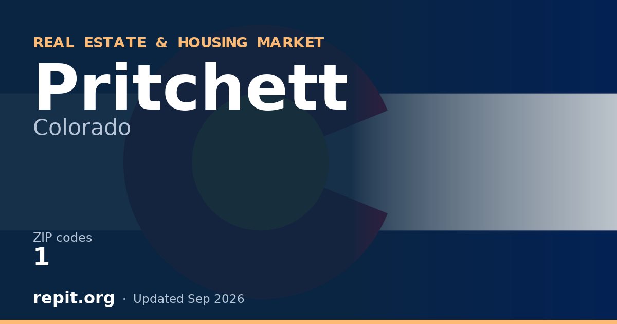 Pritchett, CO real estate and housing market — 1 ZIP code