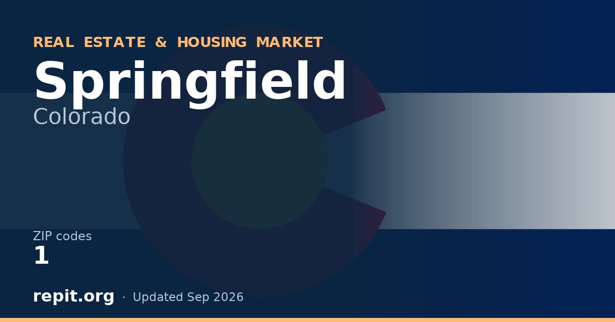 Springfield, CO real estate and housing market — 1 ZIP code