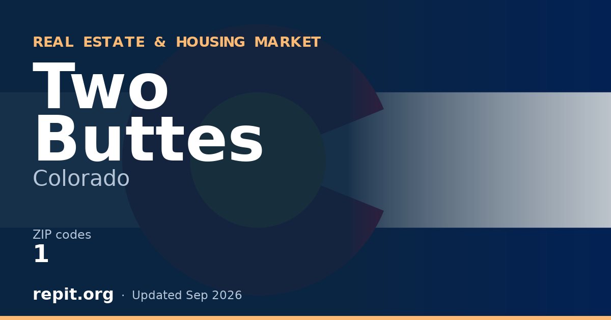 Two Buttes, CO real estate and housing market — 1 ZIP code