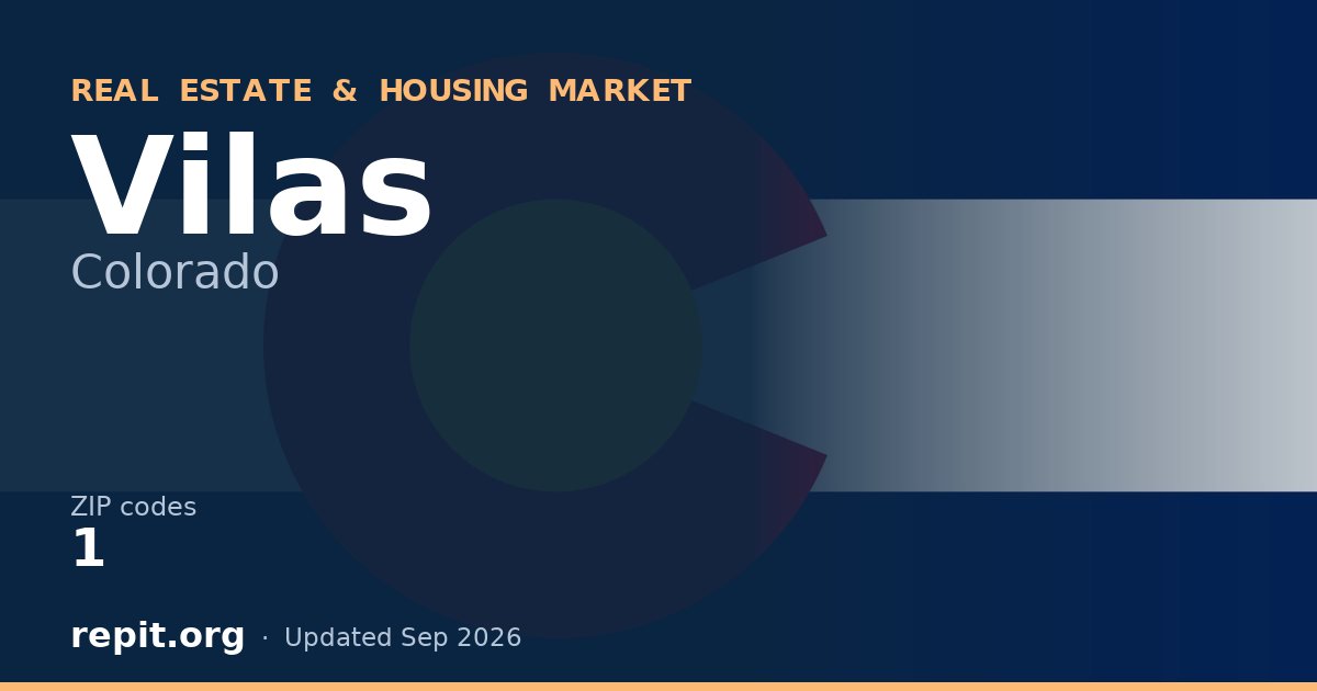 Vilas, CO real estate and housing market — 1 ZIP code