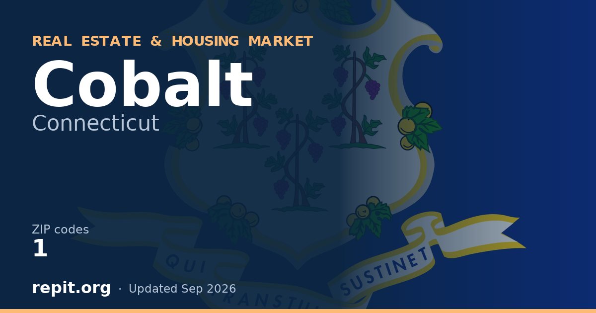 Cobalt, CT real estate and housing market — 1 ZIP code