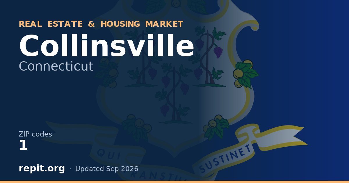 Collinsville, CT real estate and housing market — 1 ZIP code