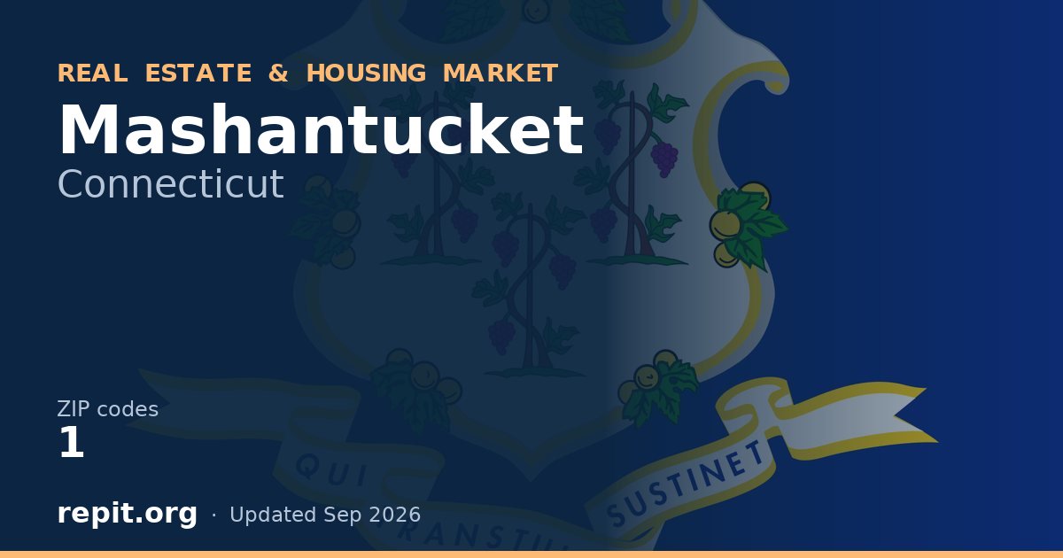 Mashantucket, CT real estate and housing market — 1 ZIP code