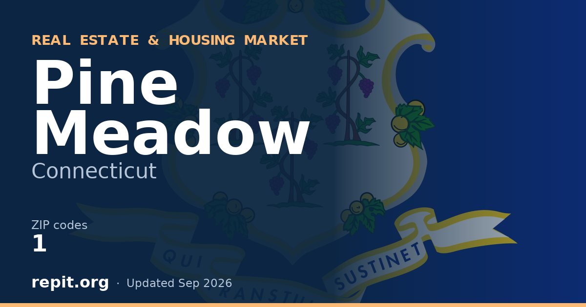 Pine Meadow, CT real estate and housing market — 1 ZIP code