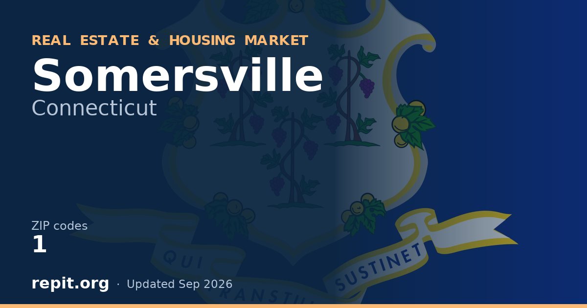 Somersville, CT real estate and housing market — 1 ZIP code