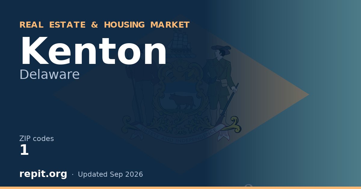 Kenton, DE real estate and housing market — 1 ZIP code
