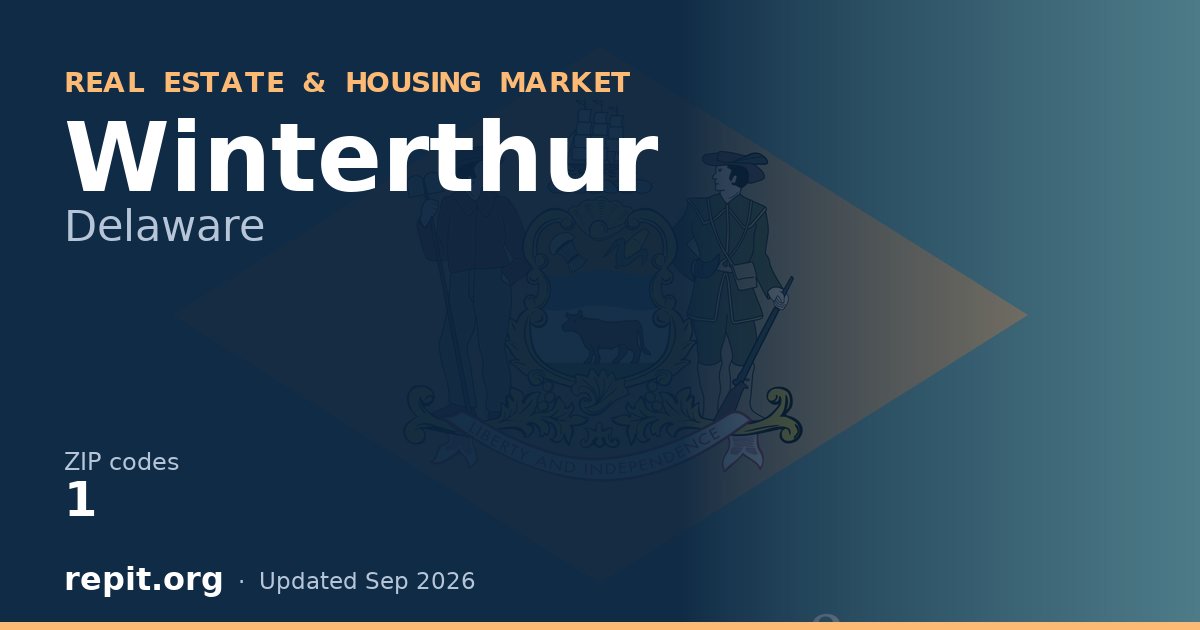Winterthur, DE real estate and housing market — 1 ZIP code