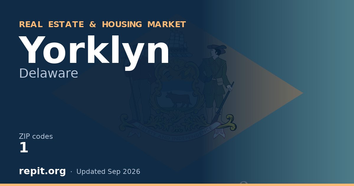 Yorklyn, DE real estate and housing market — 1 ZIP code