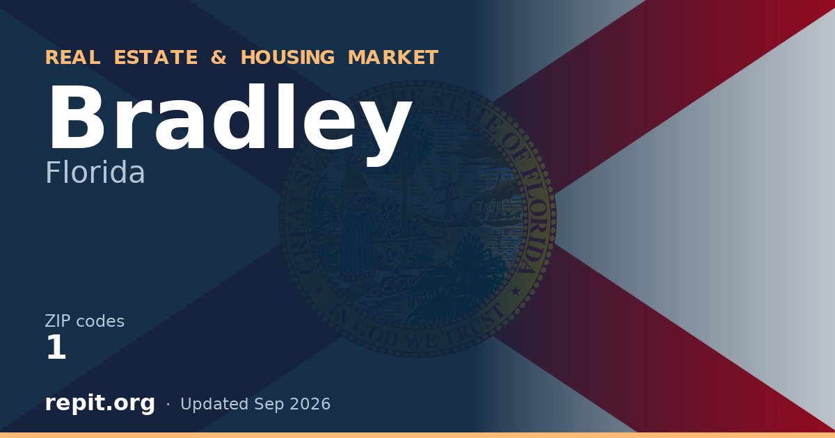 Bradley, FL real estate and housing market — 1 ZIP code