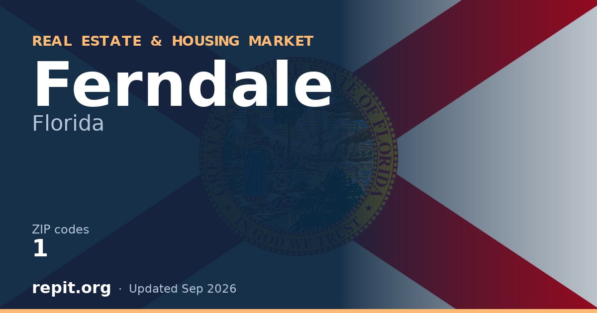 Ferndale, FL real estate and housing market — 1 ZIP code