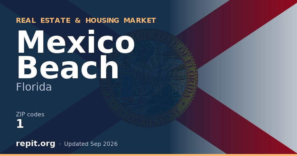 Mexico Beach, FL real estate and housing market — 1 ZIP code