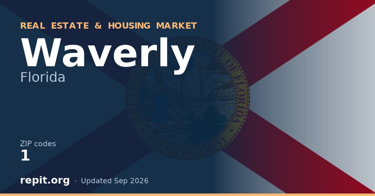 Waverly, FL real estate and housing market — 1 ZIP code