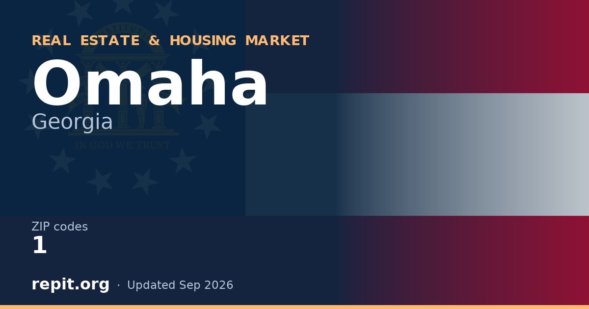 Omaha, GA real estate and housing market — 1 ZIP code