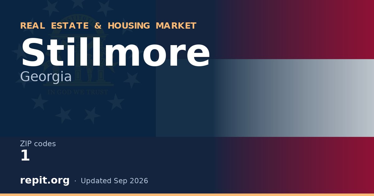Stillmore, GA real estate and housing market — 1 ZIP code