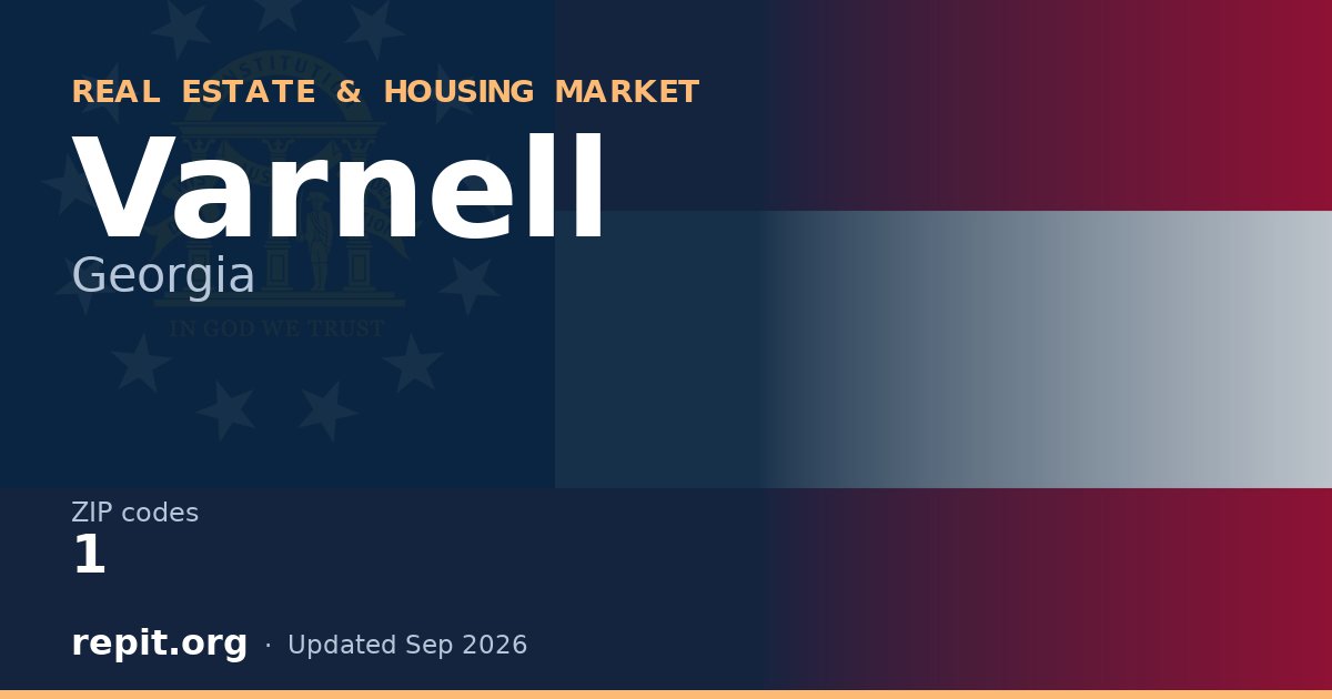 Varnell, GA real estate and housing market — 1 ZIP code