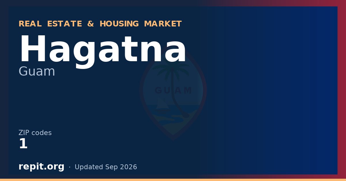 Hagatna, GU real estate and housing market — 1 ZIP code