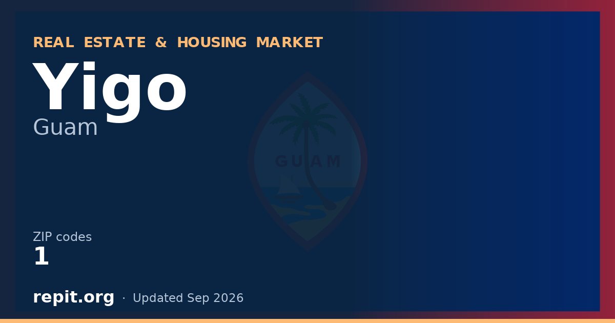Yigo, GU real estate and housing market — 1 ZIP code