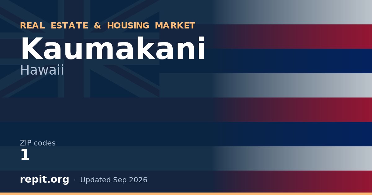 Kaumakani, HI real estate and housing market — 1 ZIP code