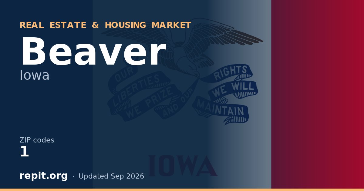 Beaver, IA real estate and housing market — 1 ZIP code