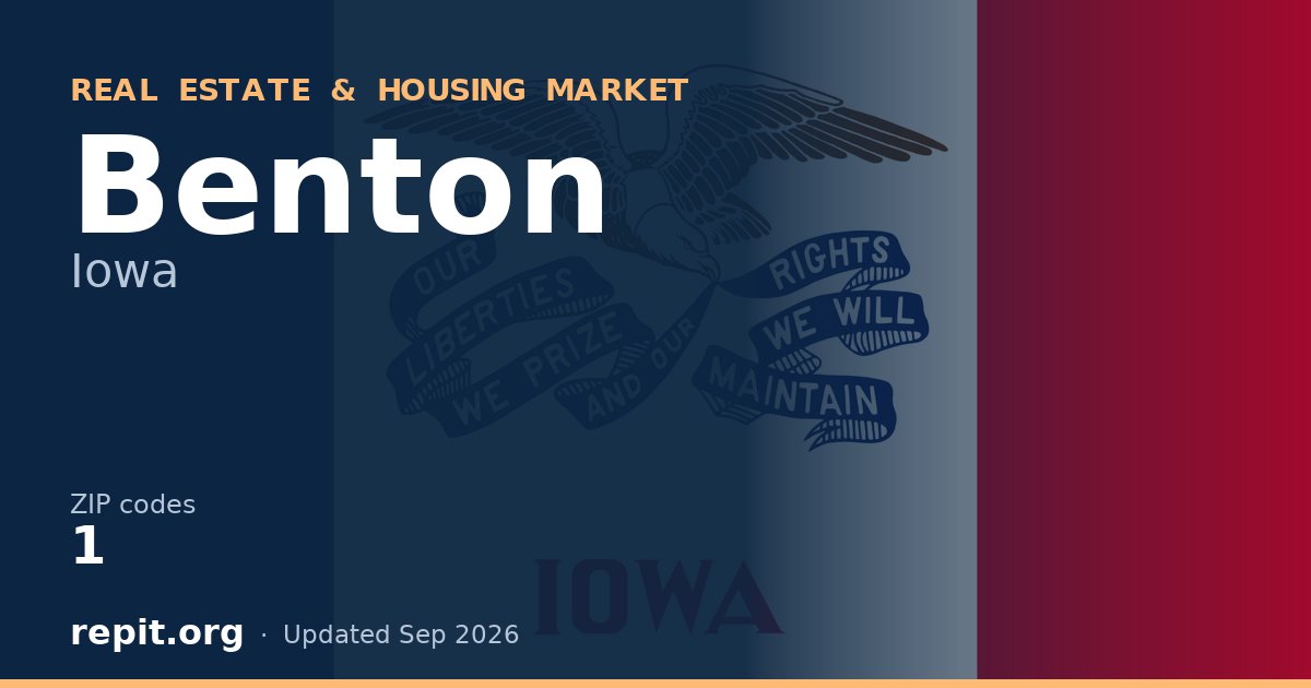 Benton, IA real estate and housing market — 1 ZIP code