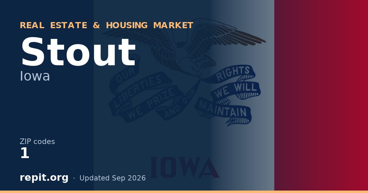 Stout, IA real estate and housing market — 1 ZIP code