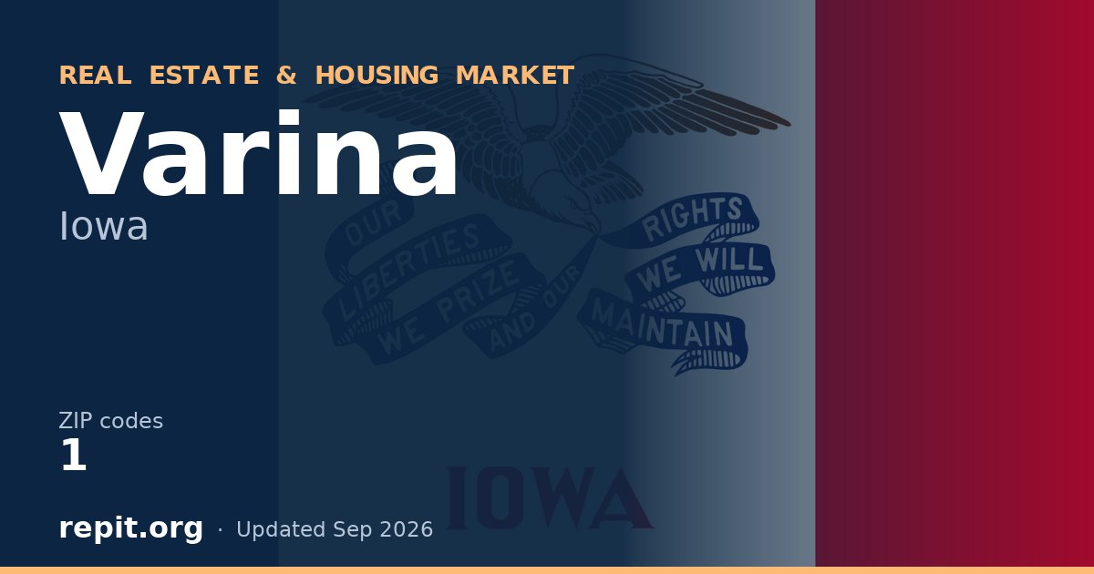 Varina, IA real estate and housing market — 1 ZIP code