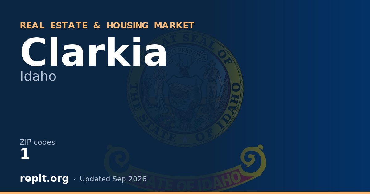 Clarkia, ID real estate and housing market — 1 ZIP code