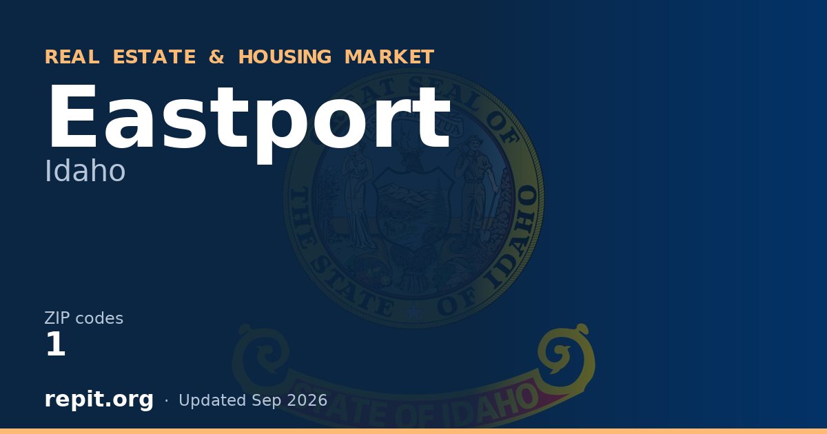 Eastport, ID real estate and housing market — 1 ZIP code