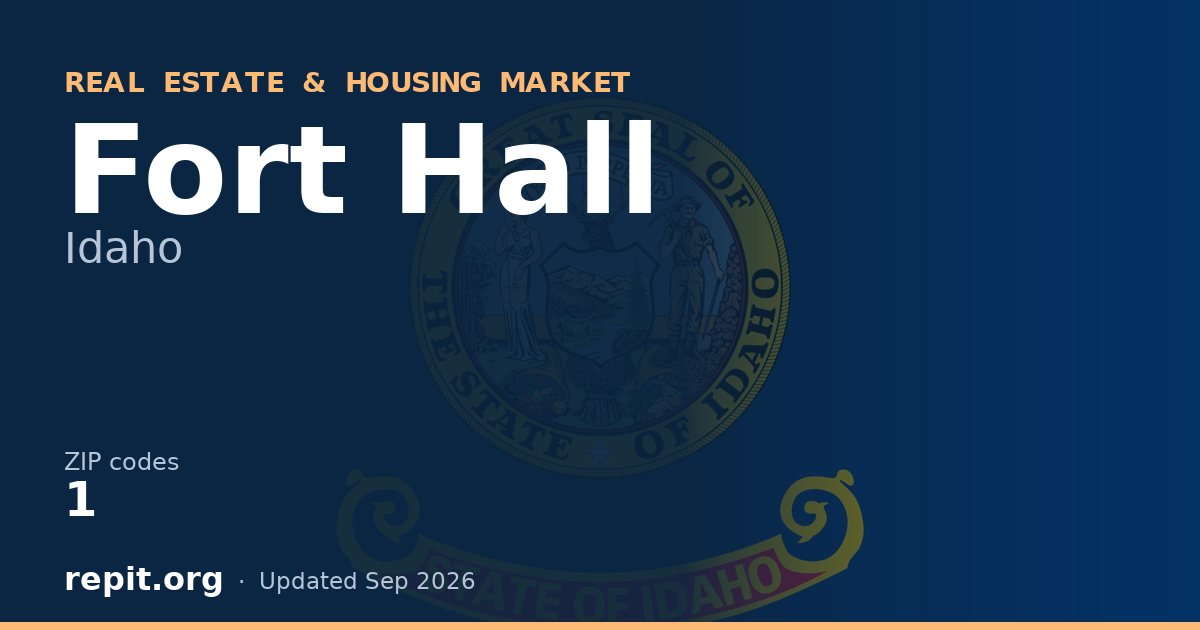Fort Hall, ID real estate and housing market — 1 ZIP code