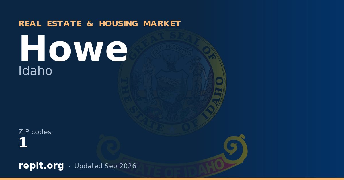 Howe, ID real estate and housing market — 1 ZIP code