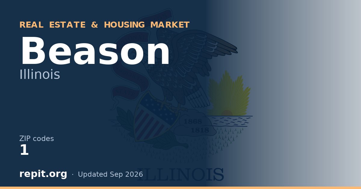 Beason, IL real estate and housing market — 1 ZIP code